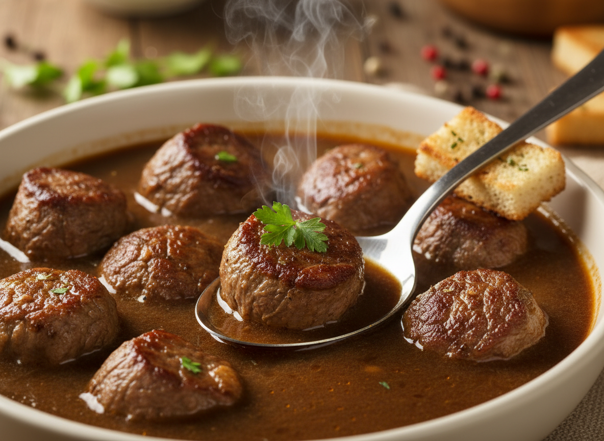 Beef Tips with Gravy: The Sauce That Means Business