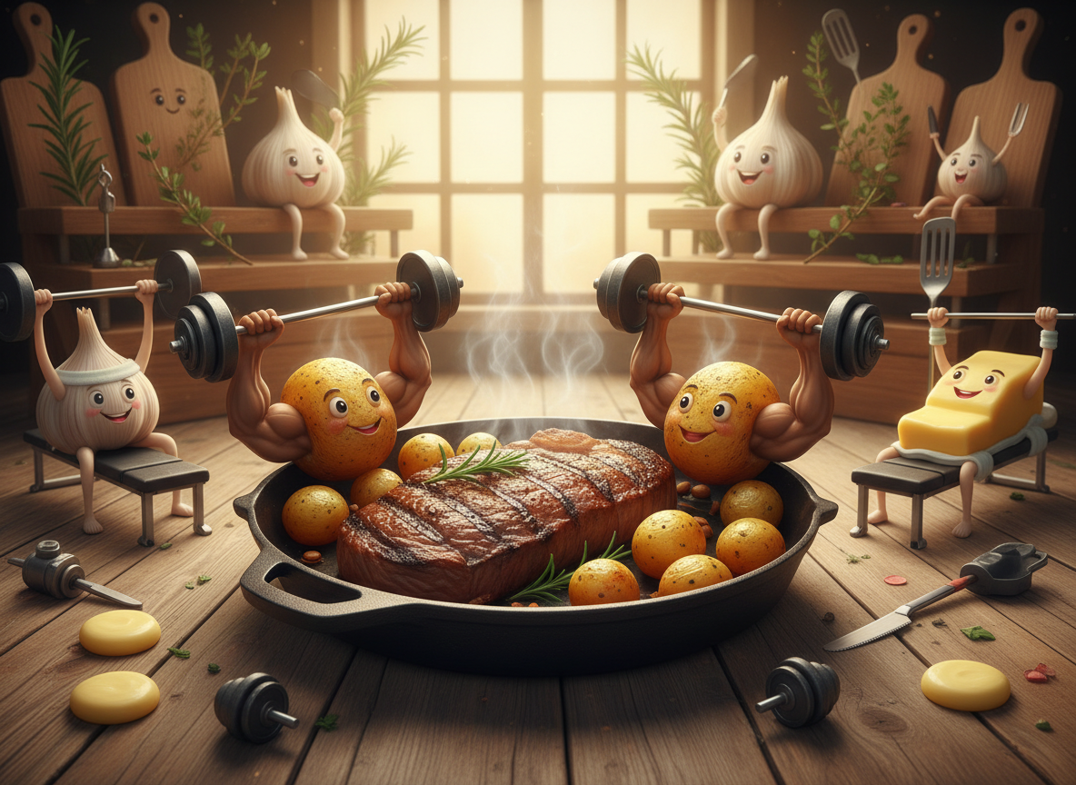 Garlic Butter Steak & Potatoes Skillet: The Carnivore's Dream