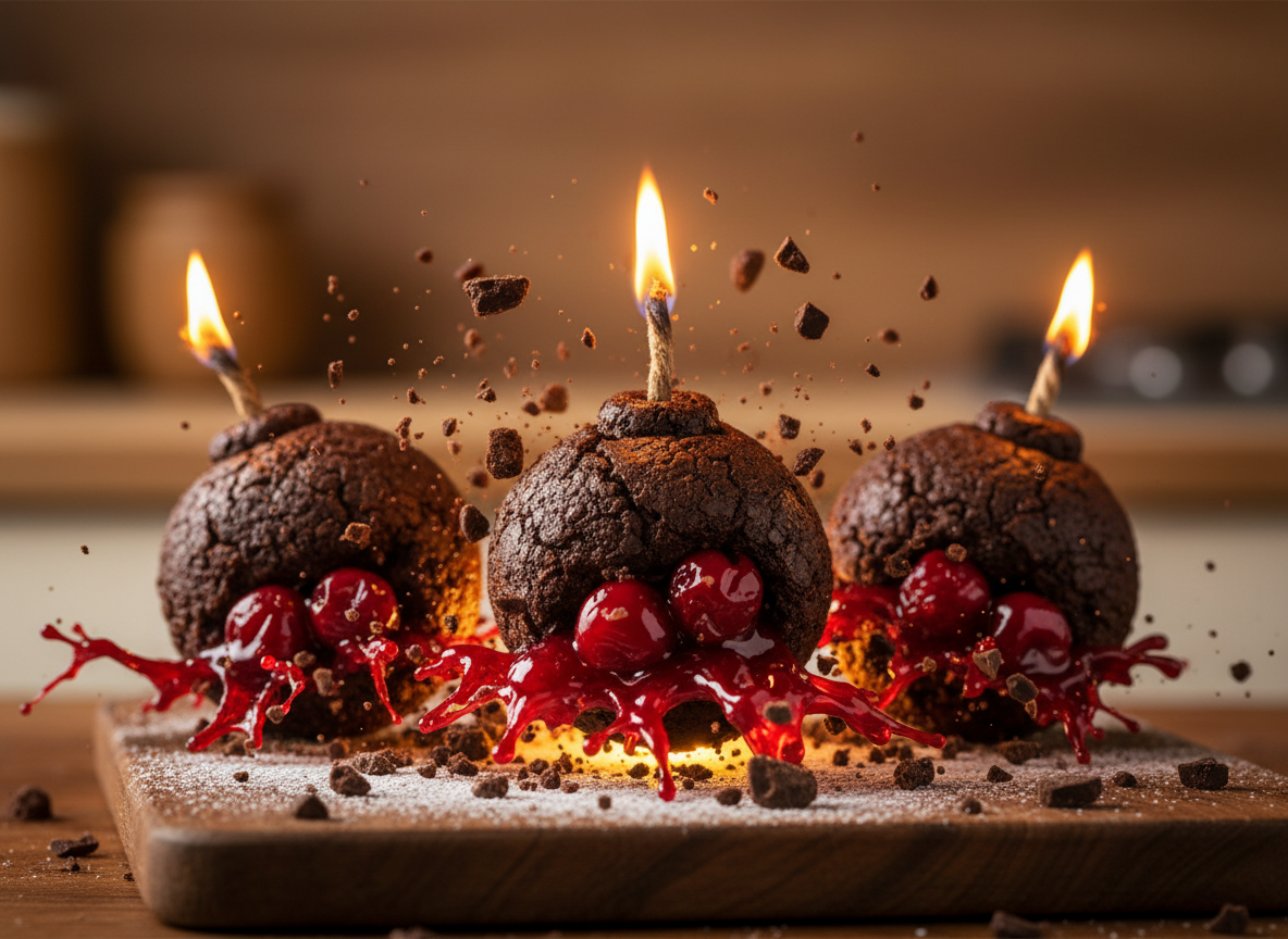 Chocolate Covered Cherry Brownie Bombs: A Sweet Explosion