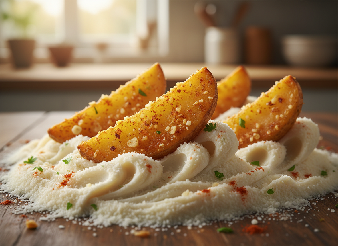 Oven Fresh Seasoned Potato Wedges: Crispy, Parmesan Perfection