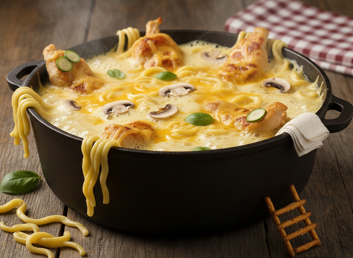 Cheesy Chicken and Noodles: A One-Pot Wonder